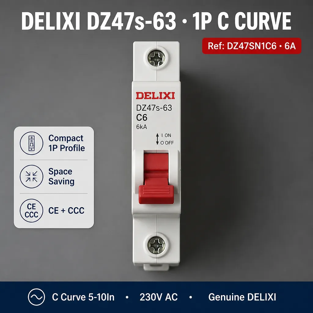 MCB Delixi 1P 6A