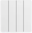 Modern luxury UK standard universal 4 gang 2 way light switch 16A white