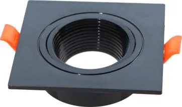Wholesale Recessed Mounted square Frame Housing GU10 MR16 White Black Led Spotlights Frame Anti-glare
