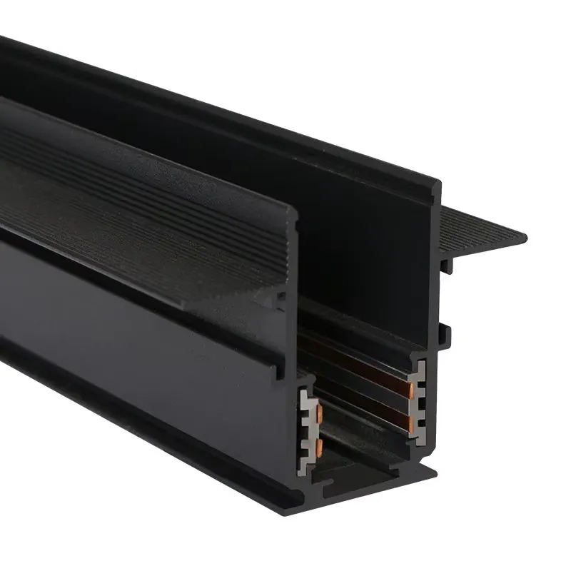 [SG20- RMA1M] Black, Recessed Magnetic Track Rail, L2m*W61.8*H47mm