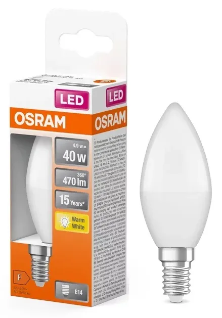 E14, 5W Led Bulb 3000K candle lamp