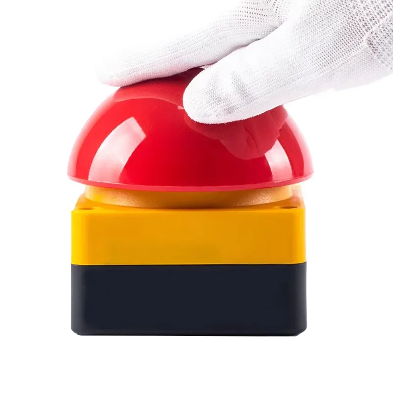 IP65 Plastic Emergency Stop Push Button Box 1no1nc Mushroom Switches Momentary Spring Return Foot Button Switch Box