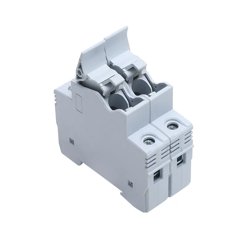 AC DC Thermal Fuse Base 220V 1000V 1P Cylindrical Fuse Holder + Fuse