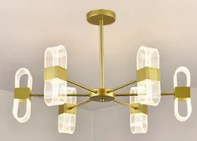 New fashionable living room bedroom pendant light modern simple study dining room LED acrylic chandelier