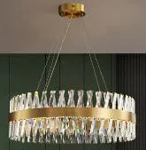 Exquisite and beautiful living room bedroom pendant light atmosphere gold showroom restaurant crystal chandelier