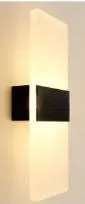 Romantic gold bedroom bedside LED wall light versatile black living room background wall acrylic LED wall lamp