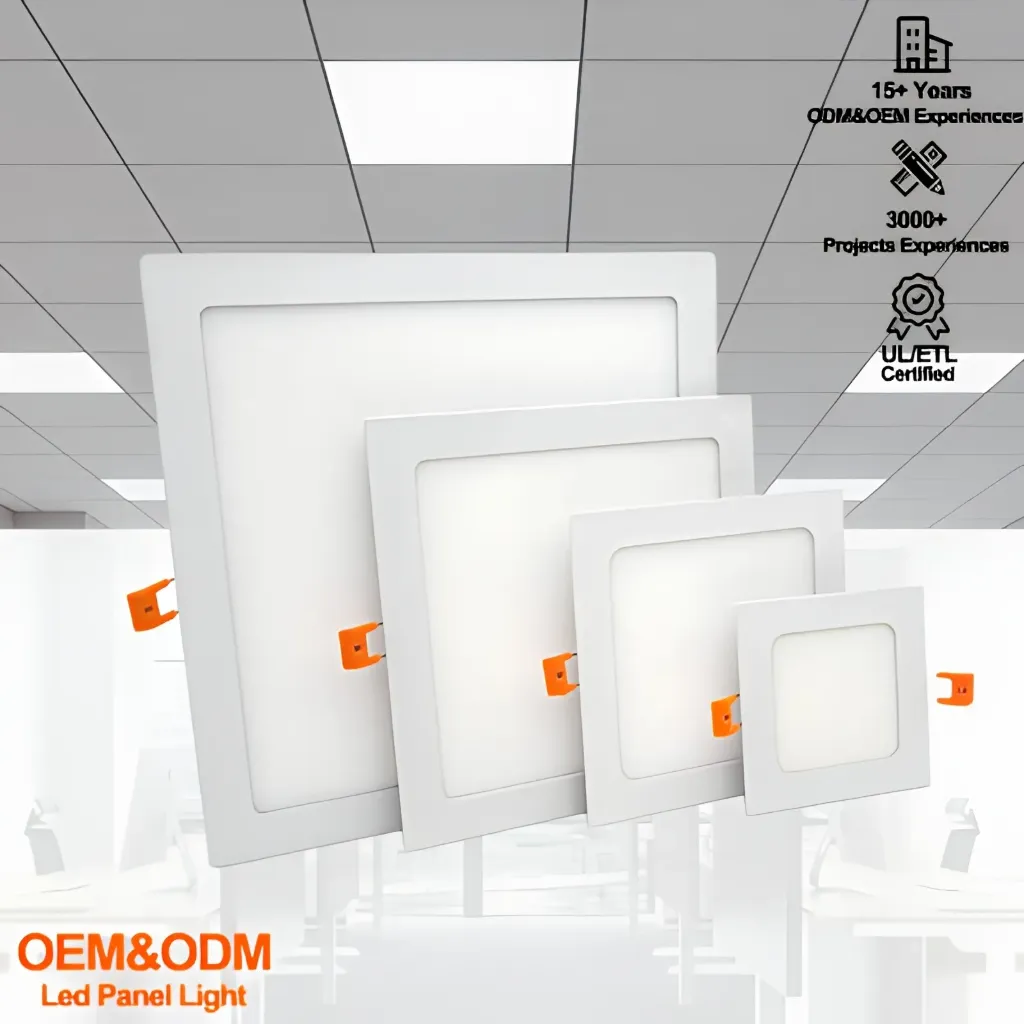 Easy Installation Ceiling Downlight lamp Recessed Indoor Hotel Home 24W LED Down Light Ultra-thin square