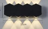 Hundreds of black villa courtyard garden wall lamp waterproof terrace outdoor wall light up and down for outdoor ip65