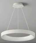 Bright and versatile bedroom living room pendant lamp white circle restaurant bar pendant light led chandeliers