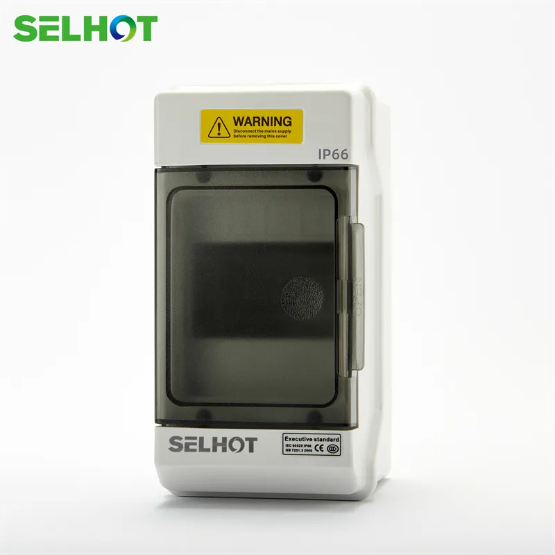 SHPN Series 4 Ways Outdoor Electrical Distribution Boxes Waterproof Surface Mounted DB Box