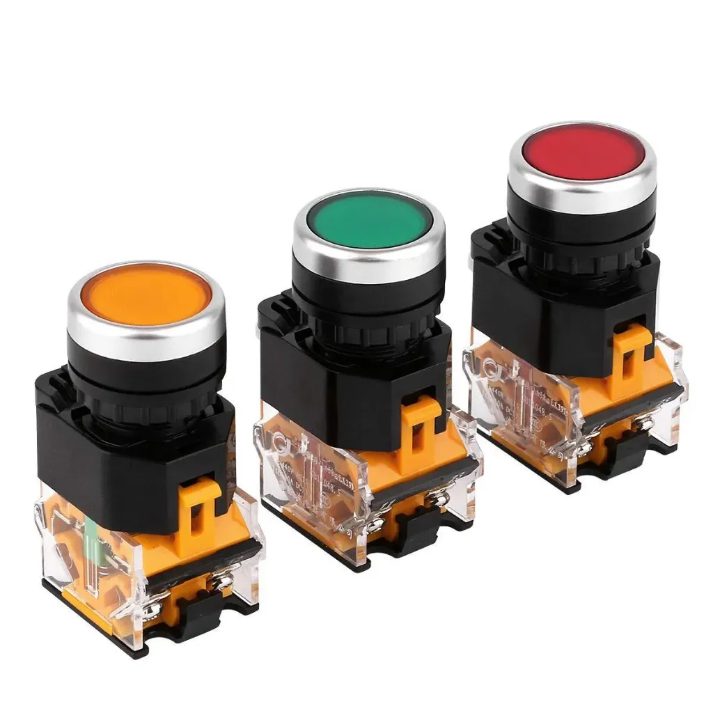 Push Button Spring 22mm NO and NC Button.