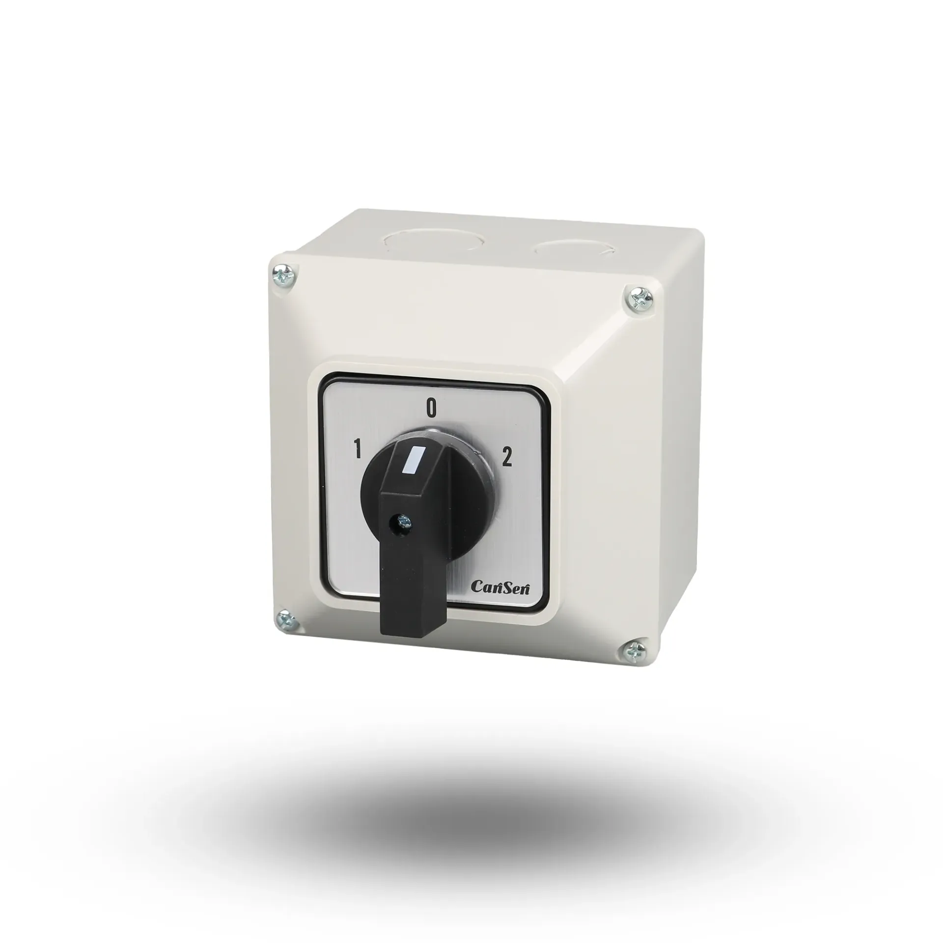 LW26-63 3 Positions Manual Switch with Plastic Waterproof Box, 1-0-2, 4P, 63A, 440V