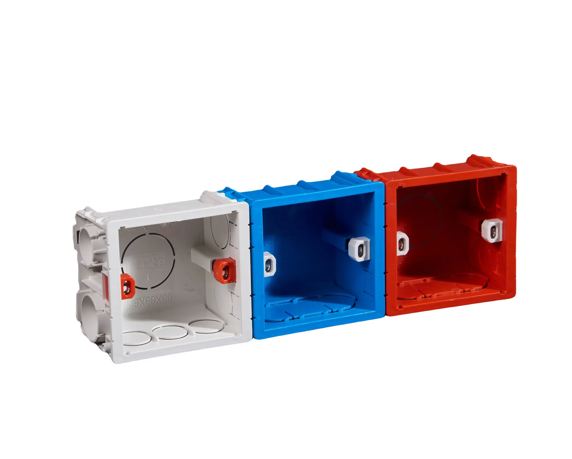 Electrical Pvc Junction Boxe 86style Plastic 3 Way PVC Flame Retardant Connectable Switch Bottom Box